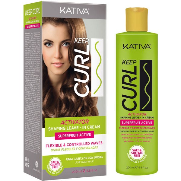 Kativa Keep Leave Cream Attivatore di ricci 200 ml per donna