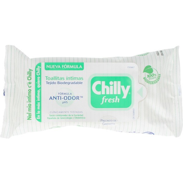 Chilly Fresh Intimate Wipes 12 Einheiten Unisex