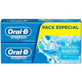 Oral-b Complete Dentifrico Enjuage + Blanqueante Lote 2 X 75 Ml