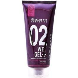 Salerm Wet Gel + Gel Estilizador de Fixação Média Wet Look 200 ml Unissex