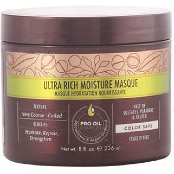 Macadamia Ultra Rich Moisture Masque 236 Ml Unisexe