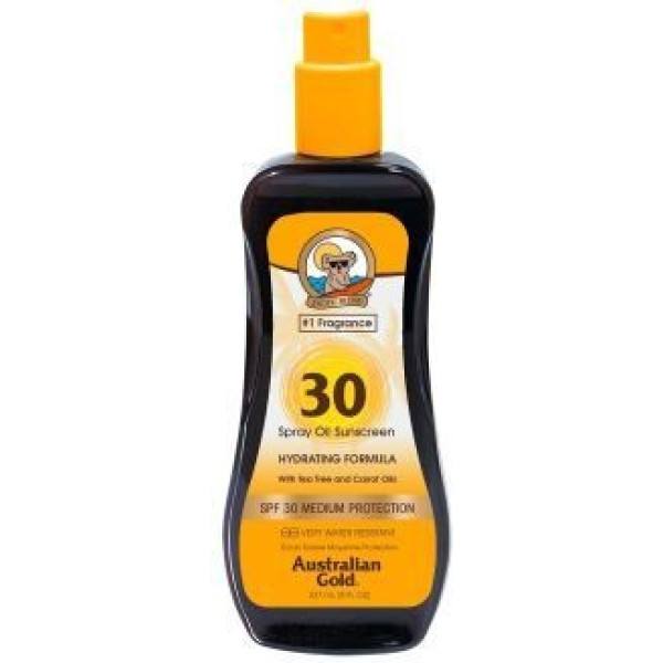 Australian Gold Sunscreen Spf30 Spray Huile Hydratante Avec Carotte 237 Ml Unisexe