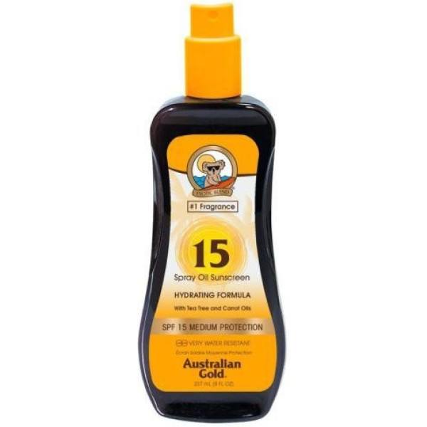 Australian Gold Sunscreen Spf15 Olio Spray Formula Idratante 237 Ml Unisex