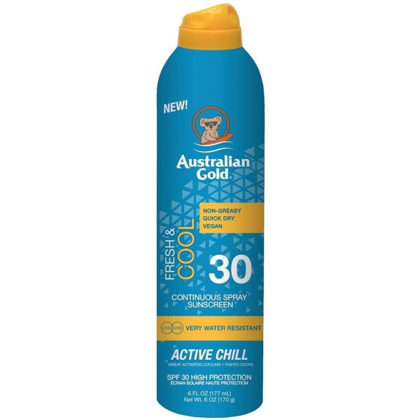 Australian Gold Fresh & Cool Continuous Spray Zonnebrandcrème Spf30 177 ml Unisex