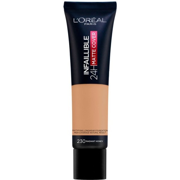 L\'oreal Infaillible 24h Matte Cover Foundation 230-stralende Honey Woman