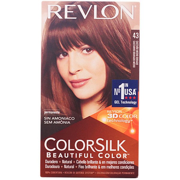 Revlon Colorsilk Tint 43-Castanho Médio Dourado Feminino
