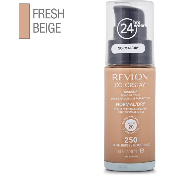 Revlon Colorstay Foundation Normaldry Skin 250-fresh Beige 30 Ml Dames