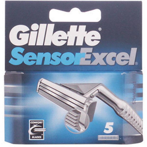 Gillette Sensor Excel Caricabatterie 5 Ricariche Uomo