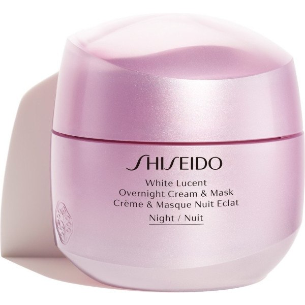 Máscara e creme noturno Shiseido White Lucent 75 ml feminino