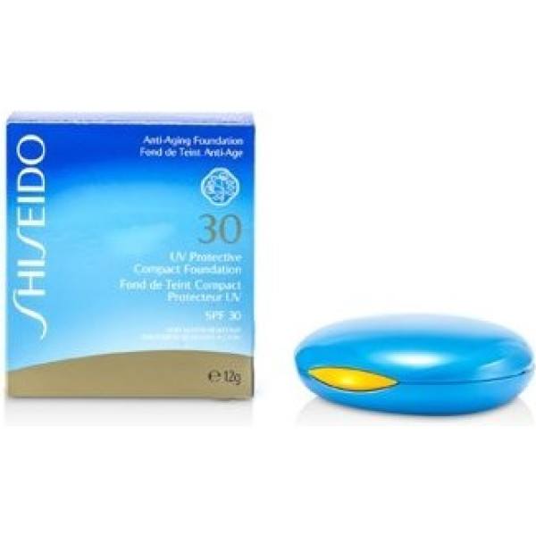 Shiseido UV-beschermende compacte foundation SPF30 medium oker 12 gr unisex