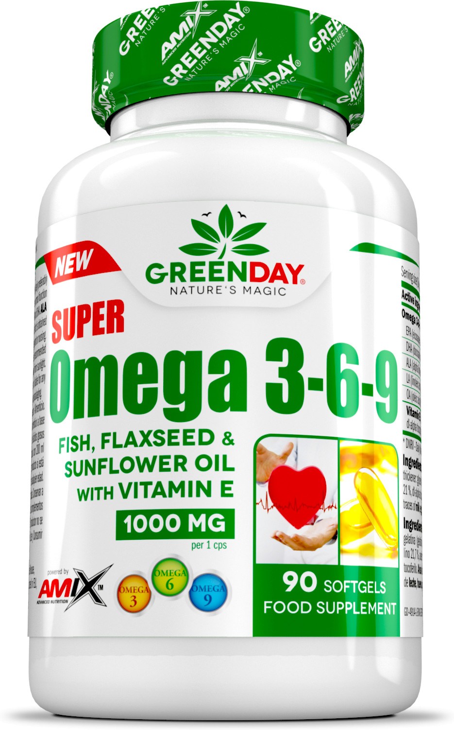 Amix GreenDay Super OmÃ©ga 3-6-9 90 gÃ©lules-image