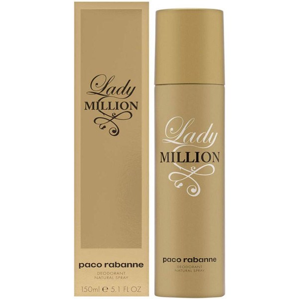 Paco Rabanne Lady Million Déodorant Vaporisateur 150 Ml Femme