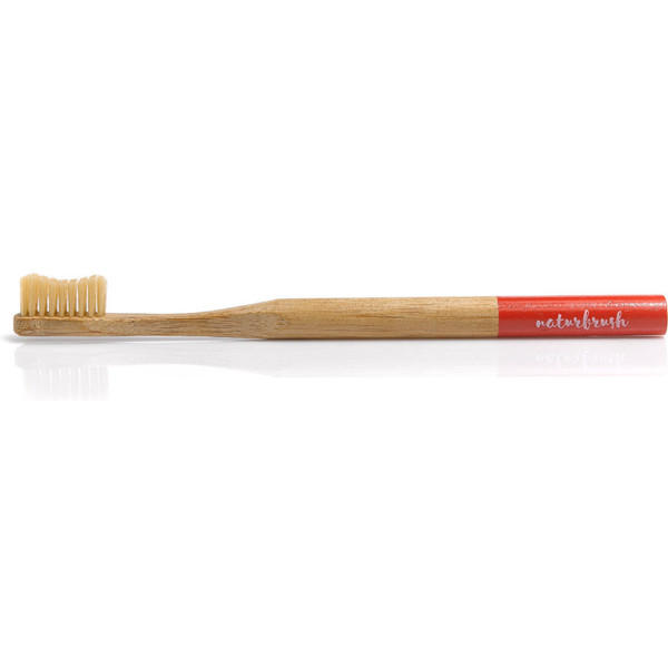 Naturbrush escova de dentes vermelha 1 peça unissex