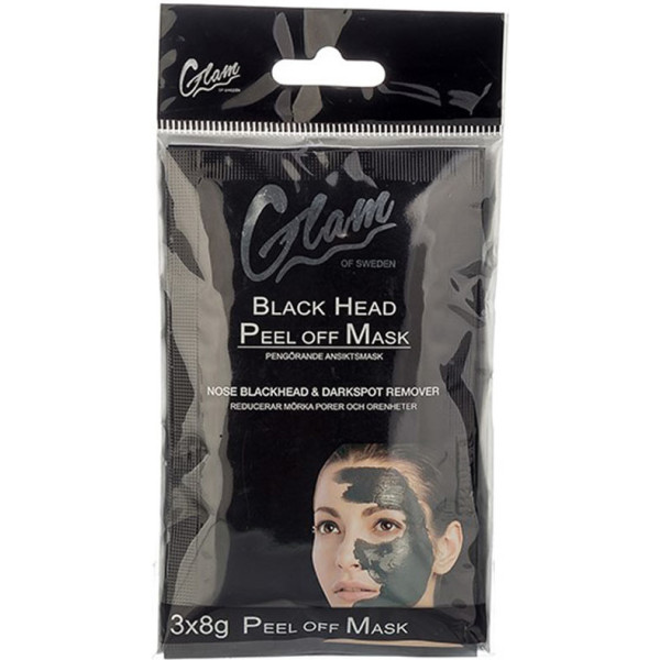 Glam Of Sweden Masque Tête Noire Peel Off 8 X 3 Gr Femme