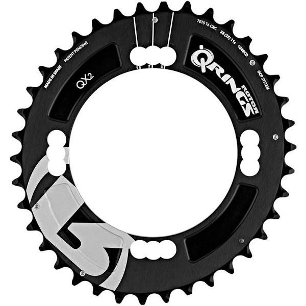 Rotor Chainring Q 40t - Bcd104x4 - Middle - Negro