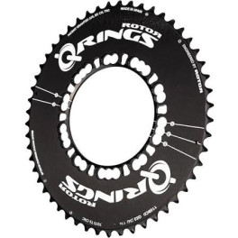 Rotor Chainring Q 53at - Bcd110x5 - Outer - Negro - Aero