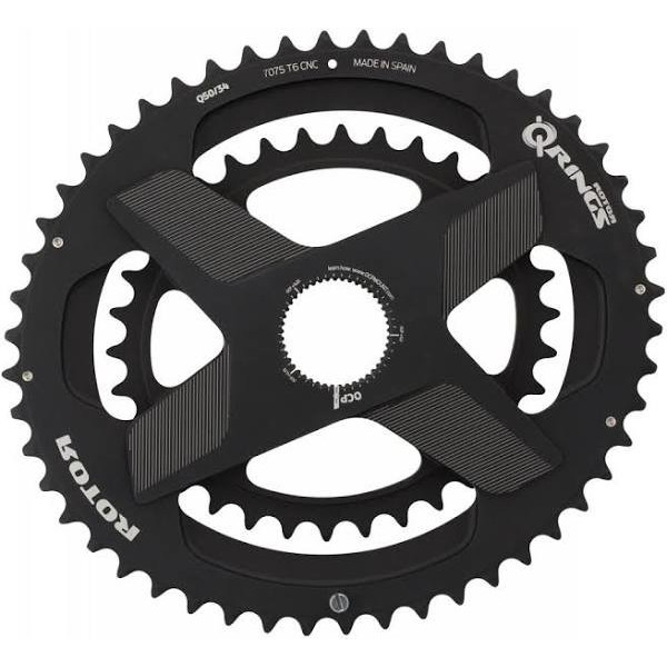 Rotor Q Rings Dm Oval Chainring 53 39 T Negro