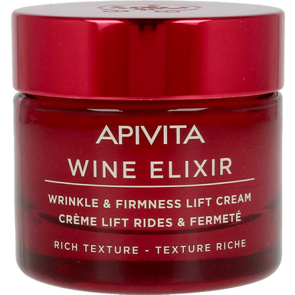 Apivita Wine Elixir Rimpel & Stevigheid Lift Crème Rijke Textuur 50 Ml Woman