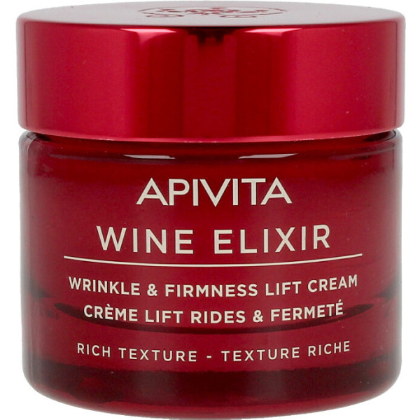 Apivita Wine Elixir Crème Lift Rides Et Fermeté Texture Riche 50 Ml Femme