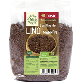 Solnatural Semillas De Lino Marron Bio 500 G