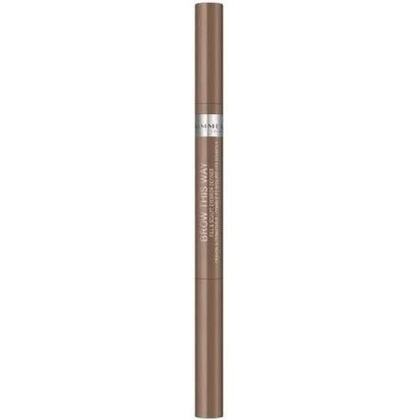 Rimmel London Brow This Way Fill&sculpt Eyebrow Definer 004-soft Black Women