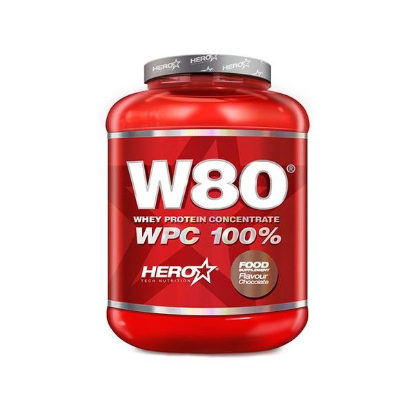Hero W80 Concentrado de Proteína de Suero de Leche 100% 2 Kg