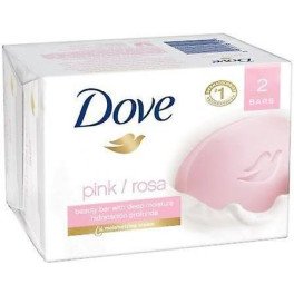 Dove Jabón Crema Rosa Lote 2 Piezas Unisex