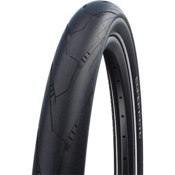 Schwalbe Super Moto Pneu 28x2.40 Hs605 Performance Microskin Addix Rigid Black Reflect 62-622