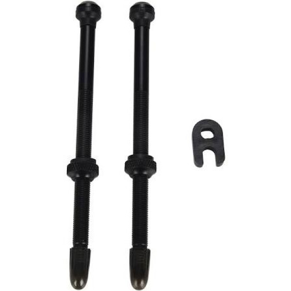 Schwalbe Tubeless Valve Set 100mm Aluminium Noir (2 pcs.)