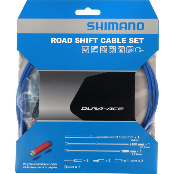 Shimano Kit Cables De Cambio 9000 Polímero / Azul