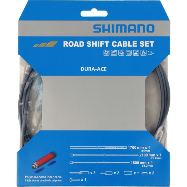 Shimano Kit Cables De Cambio 9000 Polímero / High-tech Gris