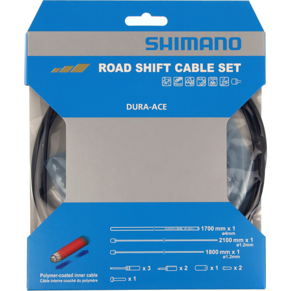 Shimano Kit Cables De Cambio 9000 Polímero / Negro