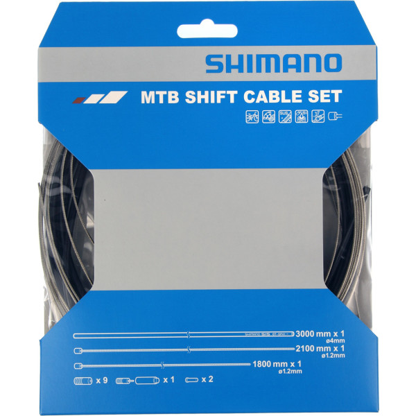Shimano Kit Cables De Cambio Polímero Mtb Negro