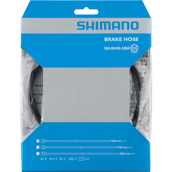 Tuyau de frein Shimano 1000mm noir Sm-bh90-sbm