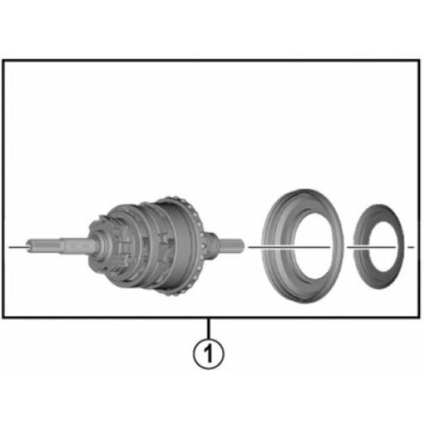 Shimano Mecanismo Interno 187mm Sg-c3001-7d