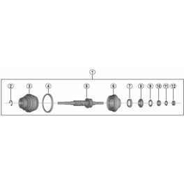 Shimano Mecanismo Interno 187mm Sg-c7000-5d
