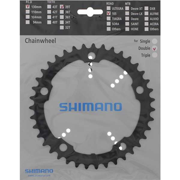 Shimano Plato 39d 105 Fc-5700 Negro
