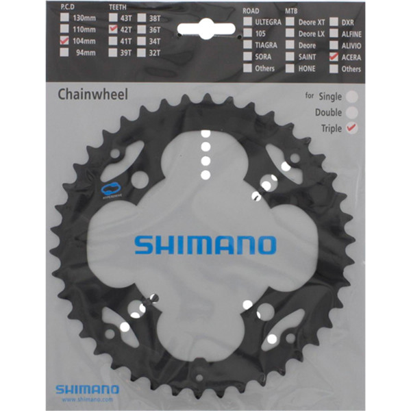 Shimano Plato 42d Acera Fc-m341 Negro X Cg