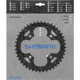 Shimano Plato 44d Alivio Fc-m480 Plata/negro