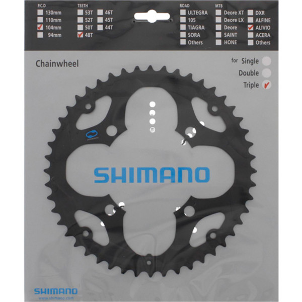 Shimano Plato 48d Alivio Fc-m411 Negro X Gc