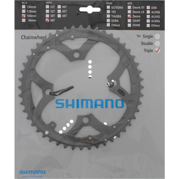 Shimano Plato 48d Deore Lx Fc-m590 Gris