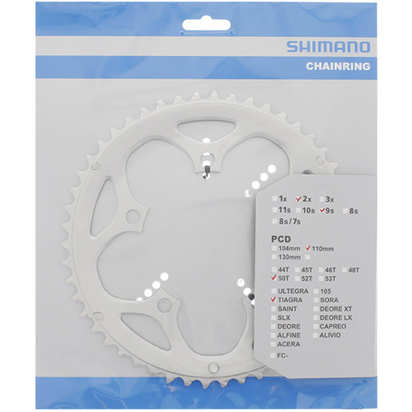 Shimano Plato 50d-f Tiagra Fc-4550 Plata