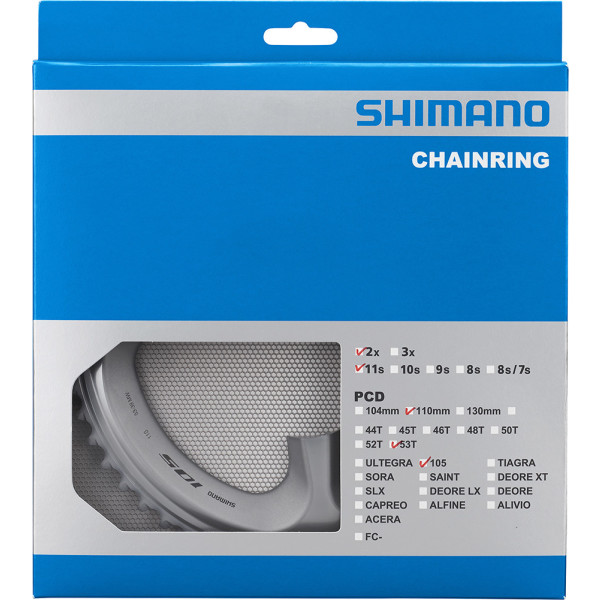 Pédalier Shimano 53d-mw Fc-r7000 Argent