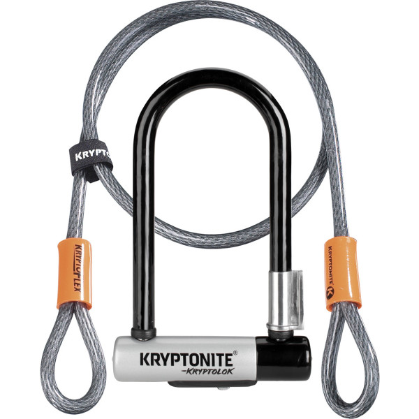 Kryptonite Anti-Theft U Kryptolok Mini 7 8.2cmx17.8cm Y Cable 4ft