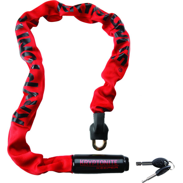Kryptonite Anti-Theft Chain Keeper 785 85cm Integrated Red