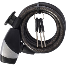 Oxc Cable Antirrobo Keycoil10 Negro 10x1800mm