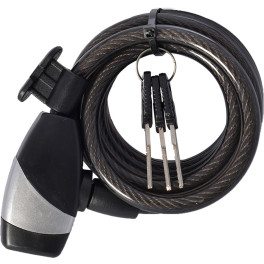 Oxc Cable Antirrobo Keycoil12 Negro 12x1500mm