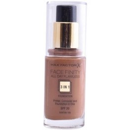 Max Factor Facefinity All Day Flawless 3 em 1 Foundation 100-suntan mulheres