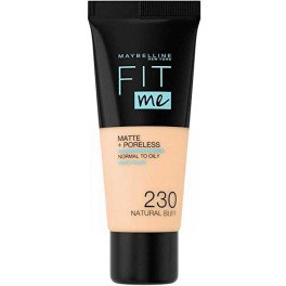 Maybelline Fit Me Matte+poreless Foundation 230-buff Naturel Mujer