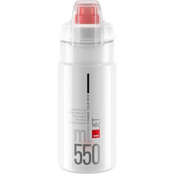 Bouteille Elite Jet Plus 550 Ml Blanc Logo Rouge